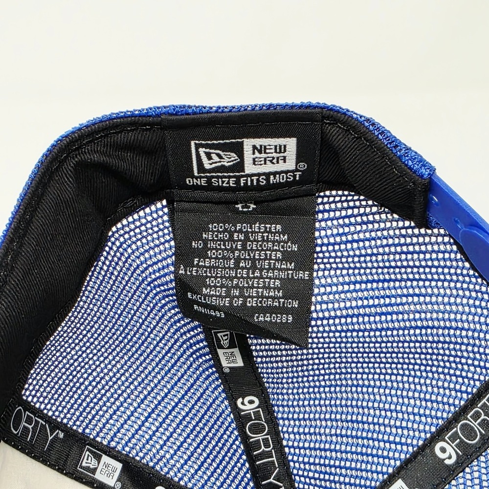New Era 9FORTY Golden State Warriors Trucker Hat Cap A-Frame White Blue Rope NBA - Picture 7 of 7